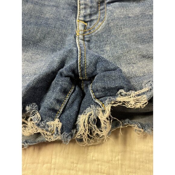 Vintage Y2K True Religion Joey Low Rise Cut Off Denim Shorts, Size 32- Size 14 - Picture 12 of 13